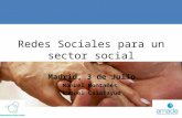 Redes Sociales para un sector social