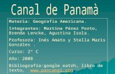 presentaciòn canal de panamà - Martina Perez Porto, Agustina Isola, Brenda Lencke