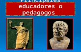 PRINCIPALES EDUCADORES O PEDAGOGOS