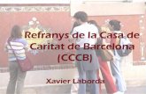 Refranys de la Casa de Caritat de Barcelona