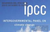 Acuerdos del ipcc en el 2013-2014 SOBRE EL CLIMA
