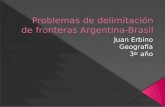 Problemas de delimitación de fronteras argentina brasil