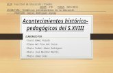 Acontecimientos histórico pedagógicos S.XIIII