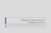 Medicina Alternativa/Complementaria/Integrativa