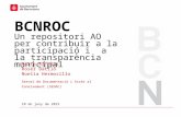 BCNROC, un repositori AO per contribuir a la participació i la transparència municipal