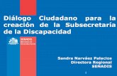 Diálogo Ciudadano para la creación de la Subsecretaría de la Discapacidad