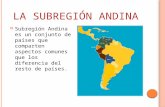 La subregión andina