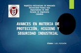 AVANCES EN MATERIA DE PROTECCIÓN, HIGIENE Y SEGURIDAD INDUSTRIAL