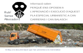 Presentació RUBÍ SENSE ABOCADORS - Pla Especial Urbanístic Can Carreras - Can Balasch