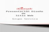 Presentación diseño de sitio web grupo servica v2