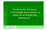 Tecnología para reducir el coste en el mundo del transporte  ponencia en tarragona.