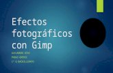 Efectos fotográficos con gimp