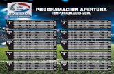 Programación Futbol Chileno Temporada 2013 - 2014