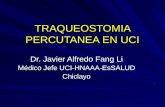 Traqueostomia Percutanea UCI HNAAA CHICLAYO