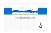 Presentació conclusions i congrés de l'aigua a catalunya