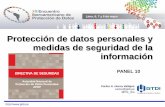 Protección de datos personales y medidas de seguridad de la información
