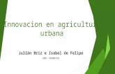 Innovación en Agricultura Urbana