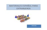 Materiales de español para extranjeros