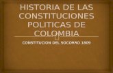 Historia de las constituciones politicas de colombia