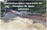 Construcción y reparación de desagües de aguas pluviales