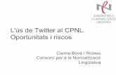 L'ús de Twitter al CPNL