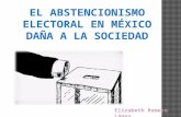Abstencionismo electoral en México.