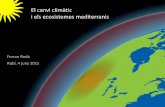 Els canvi climàtic i els ecosistemes mediterranis. Ferran Rodà.