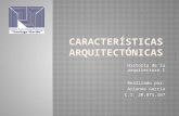 Caracteristicas arquitectonias. Historia de la arquitectura I