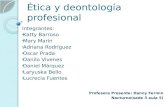 éTica y deontología profesional