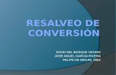 resalveo de conversion
