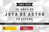 Exposición: 20 Años de Joya de Autor en España - MNAD 2015 - Dossier