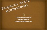 Proyecto ética profesional