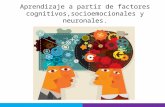 Aprendizaje a partir de factores cognitivos,socioemocionales y neuronales.  ana arnaud