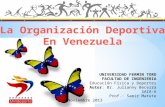 Organizacion deportiva en venezuela