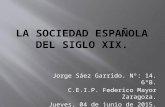 La sociedad española del siglo xix. jorge sáez garrido.