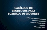 Catálogo de productos para bobinado de motores Mantenimiento de Máquinas Eléctricas