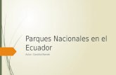 Parques Nacionales en el Ecuador