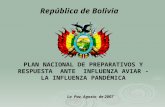 Plan Nacional de Preparativos y respuesta ante la influenza aviar