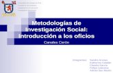 "Metodologías de Investigación Social: Introducción a los oficios" por Canales Cerón