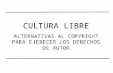 Seminario sobre Cultura Libre: Alternativas al copyright