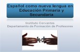Curso "Español como Nueva Lengua en Educación Primaria y Secundaria"