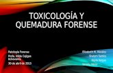 Toxicología y quemadura forense