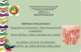 INVESTIGACION DE CIRUGIA SOBRE HERNIAS INGUINALES