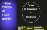 Escalas de temperatura y termómetros.