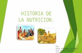 Historia de la nutrición.