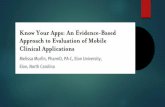 Conozca sus apps: Un enfoque basado en la evidencia de las aplicaciones móviles clínicas