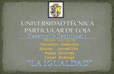 Universidad Tecnica Particular De Loja Igualdad