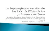 La septuaginta o versión de los lxx
