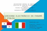 Gobierno electrónico en Panamá e Italia