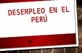 Desempleo en el Perú